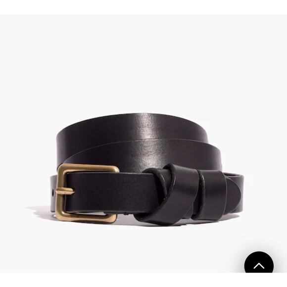 Madewell Accessories - Madewell Leather Crisscross Skinny Belt English true back gold metal xs/s